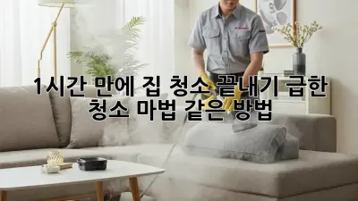 1시간 만에 집 청소 끝내기: 급한 청소, 마법 같은 방법! ✨